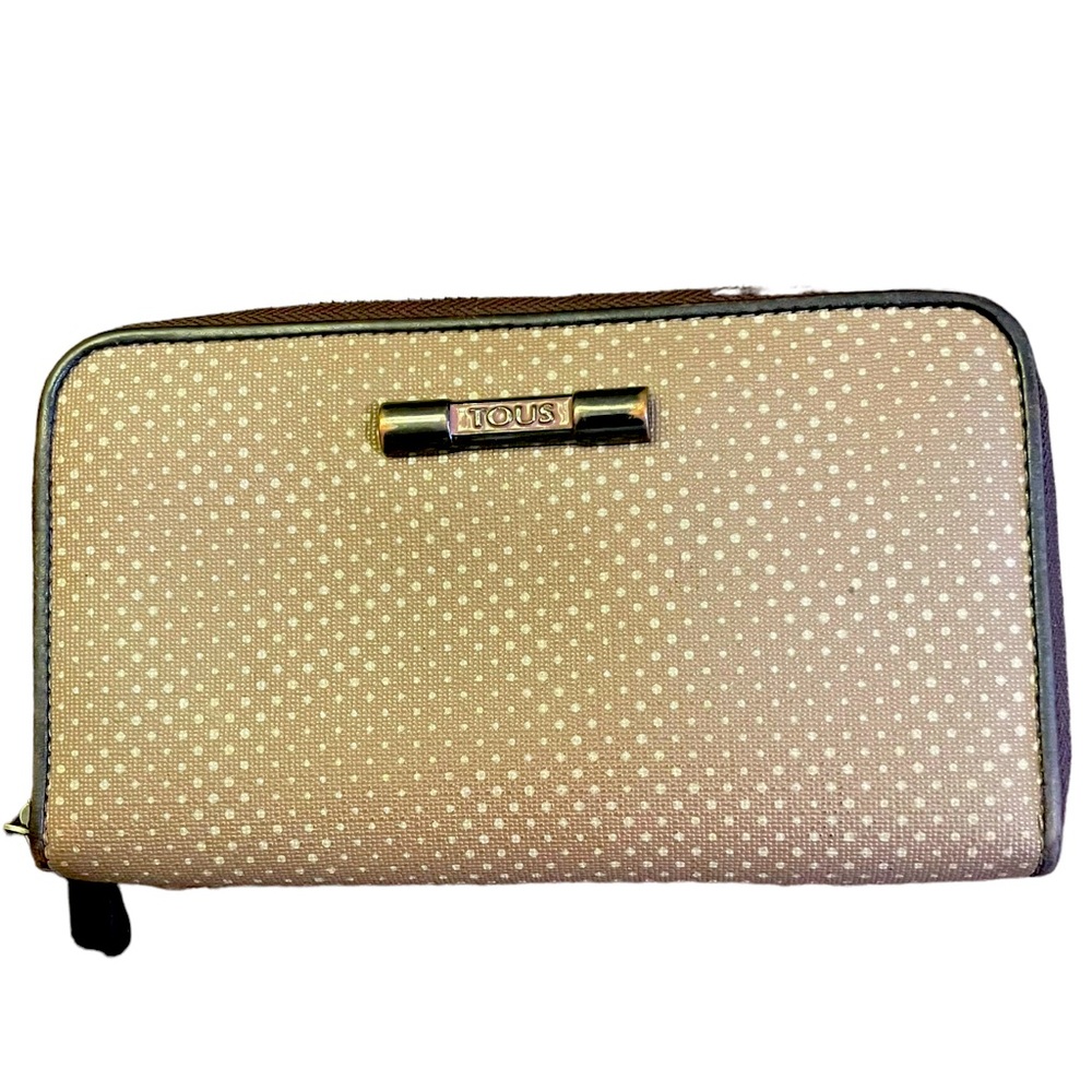 TOUS Continental Coated Canvas Signature Wallet